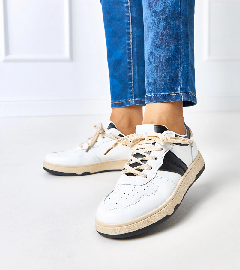Biało-czarne sportowe sneakersy