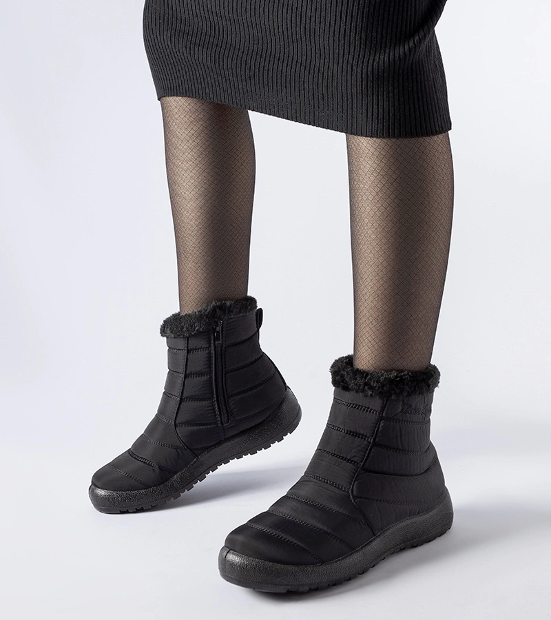 Czarne ocieplane śniegowce