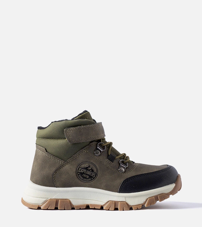 Zielone ocieplane trapery dziecięce