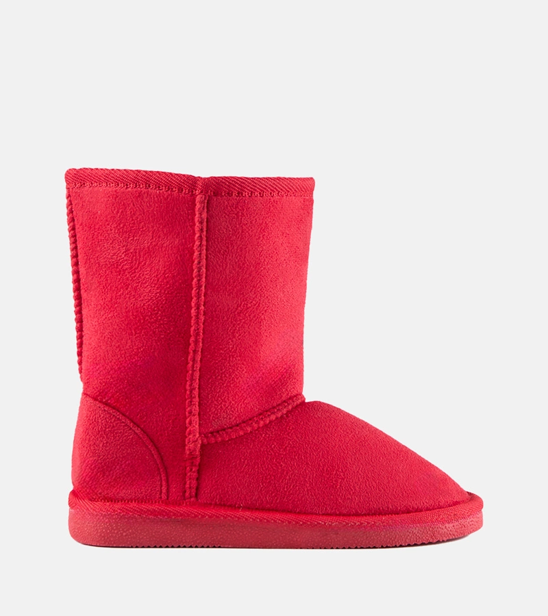 Czerwone zimowe buty dziecięce