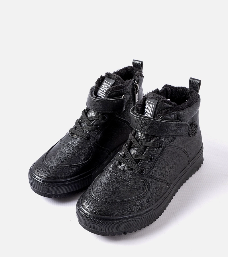 Czarne ocieplane botki Big Star GG274040