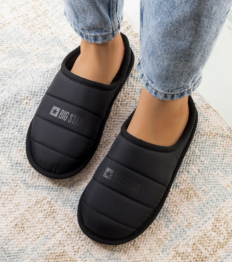 Czarne kapcie damskie Big Star KK274602