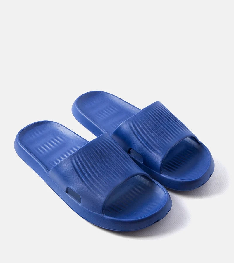 Granatowe męskie klapki