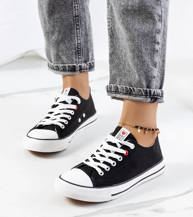 Hers Czarne trampki damskie