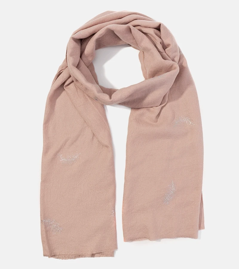 Różowy damski szal