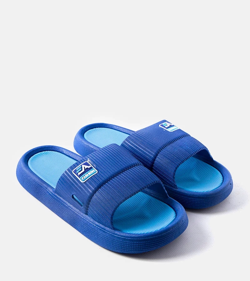 Granatowe męskie klapki