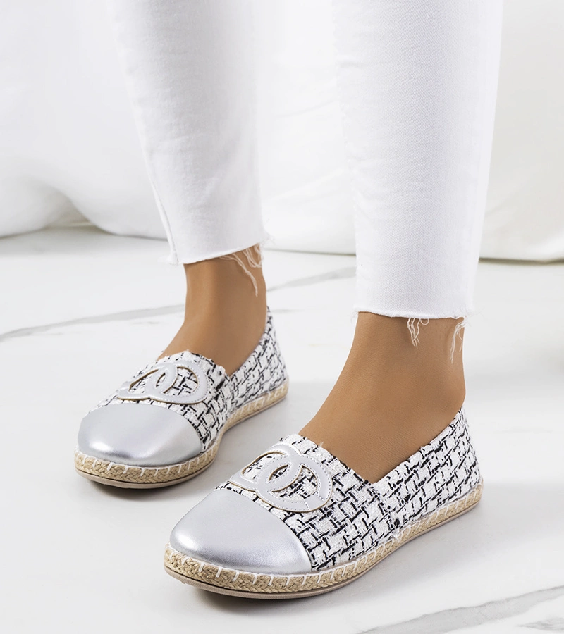 Wzorzyste espadryle damskie
