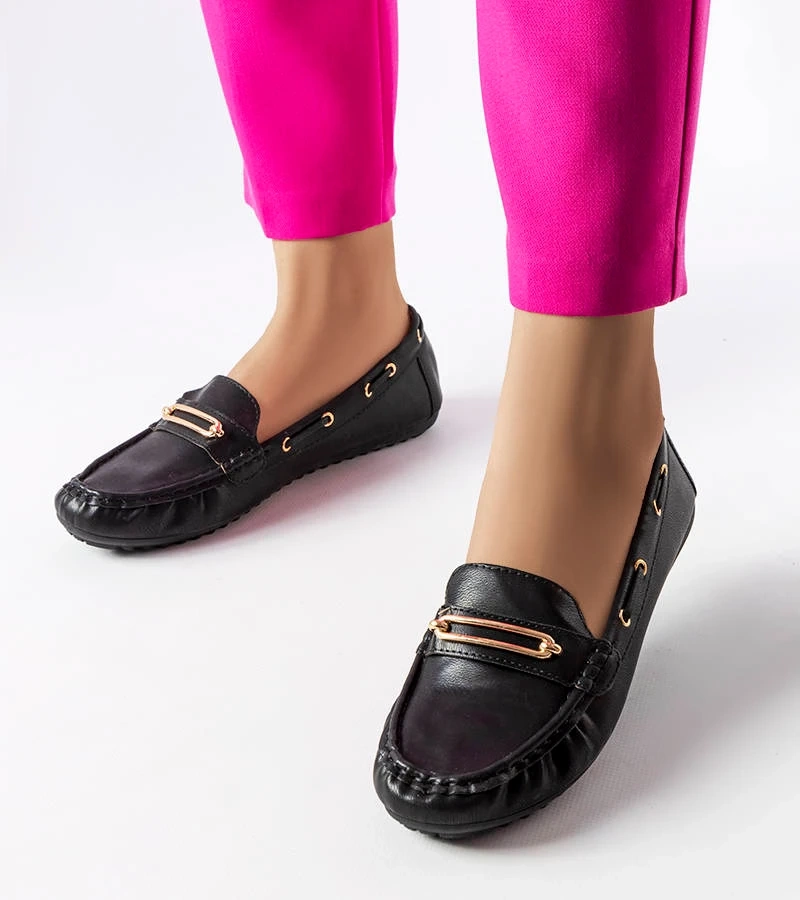 Czarne klasyczne mokasyny