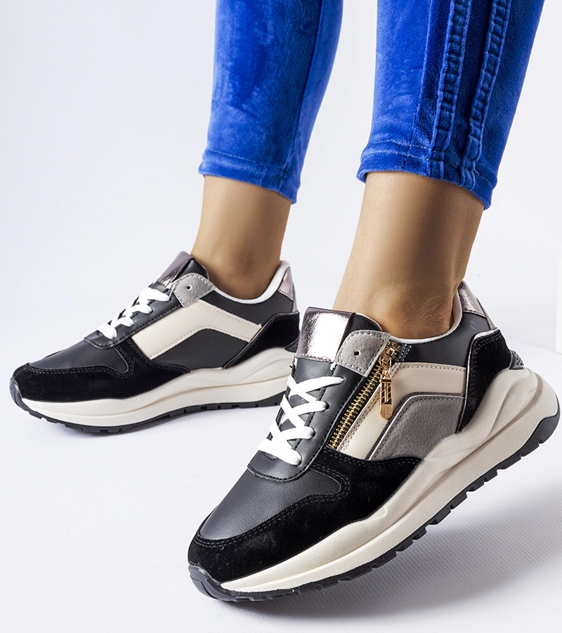 Biało-czarne sneakersy