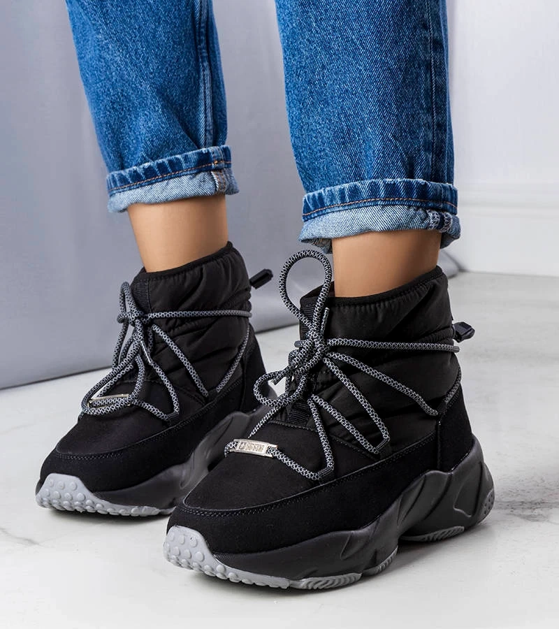 Czarne ocieplane śniegowce Big Star KK274274