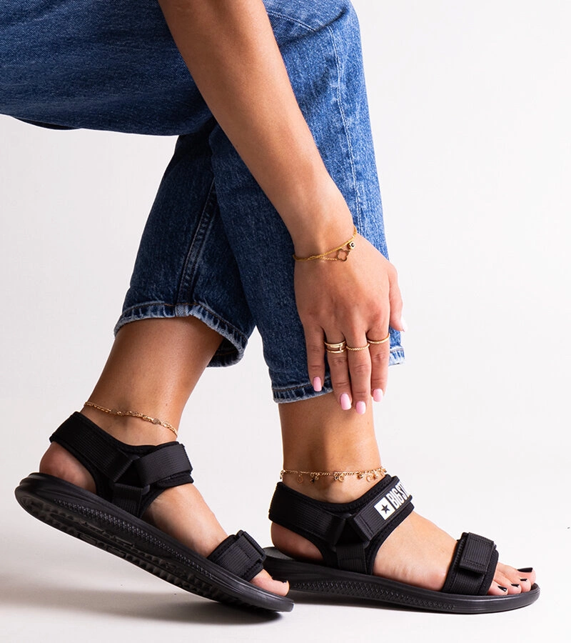 Czarne sportowe sandały Big Star HH274A024