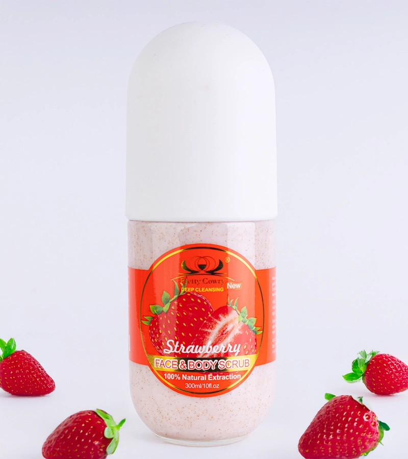 Hers Truskawkowy peeling do twarzy i ciała Pretty Cowry 300 ml