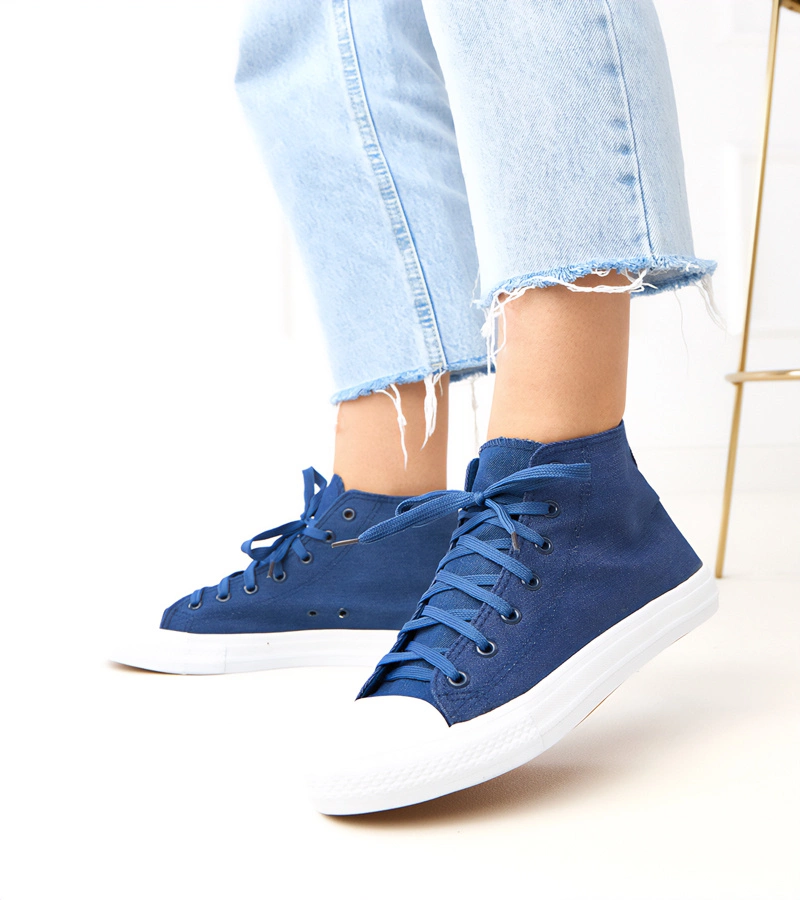 Hers Jeansowe wysokie trampki