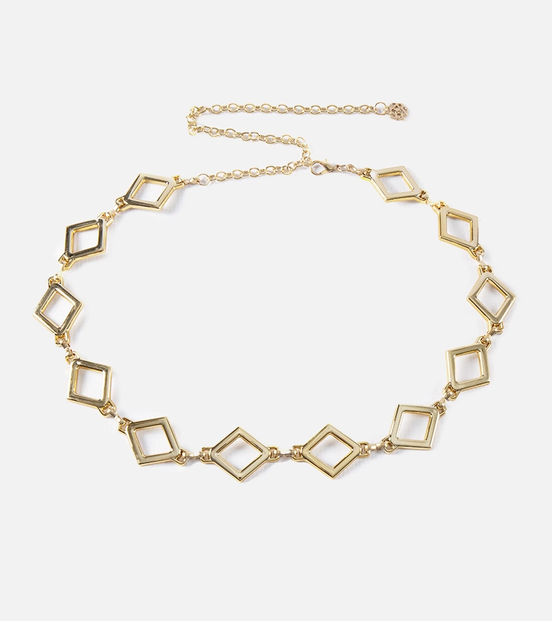 Złoty biżuteryjny pasek