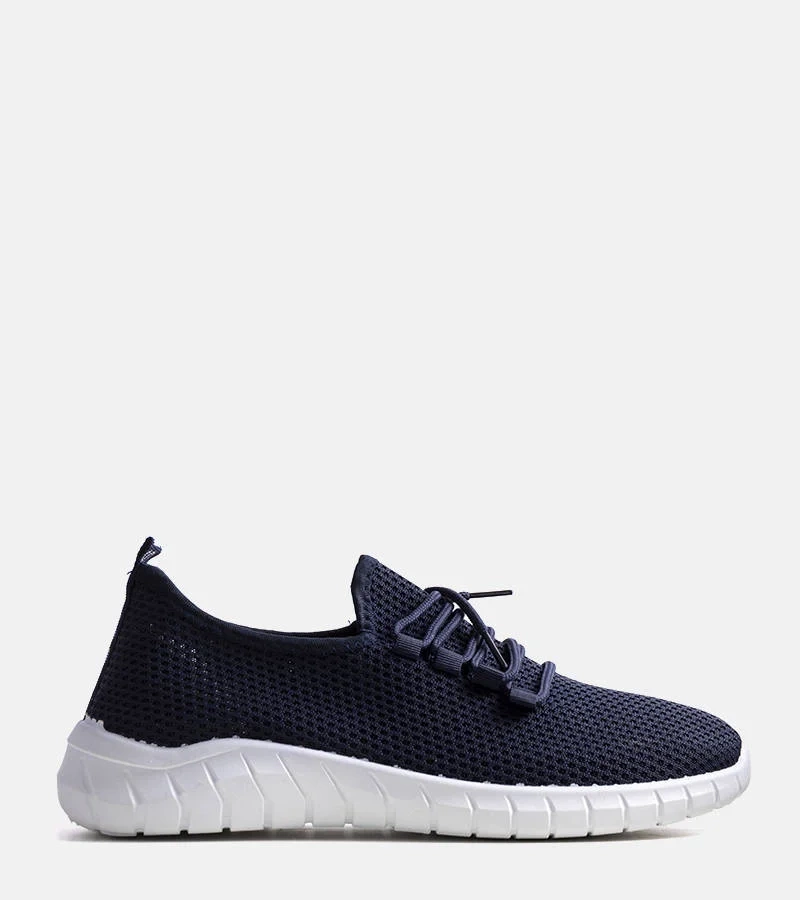 Granatowe męskie obuwie sportowe