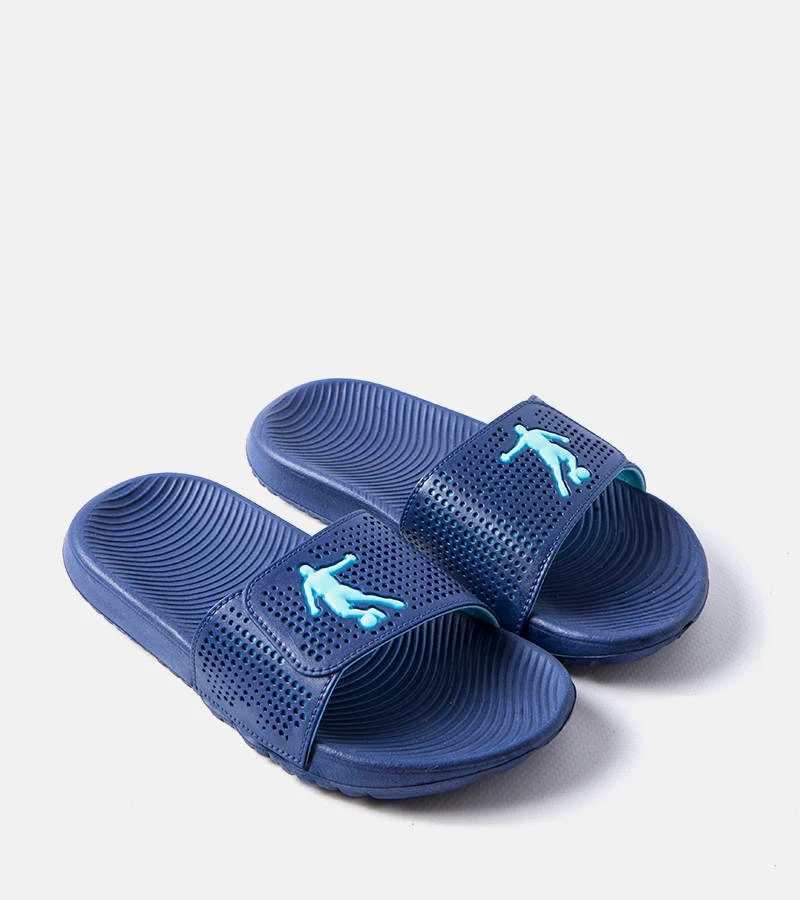 Granatowe gumowe klapki dziecięce