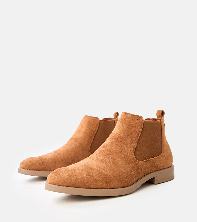 Hers Brązowe męskie sztyblety za kostkę