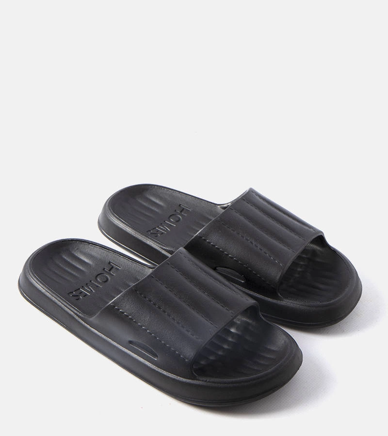 Czarne męskie klapki