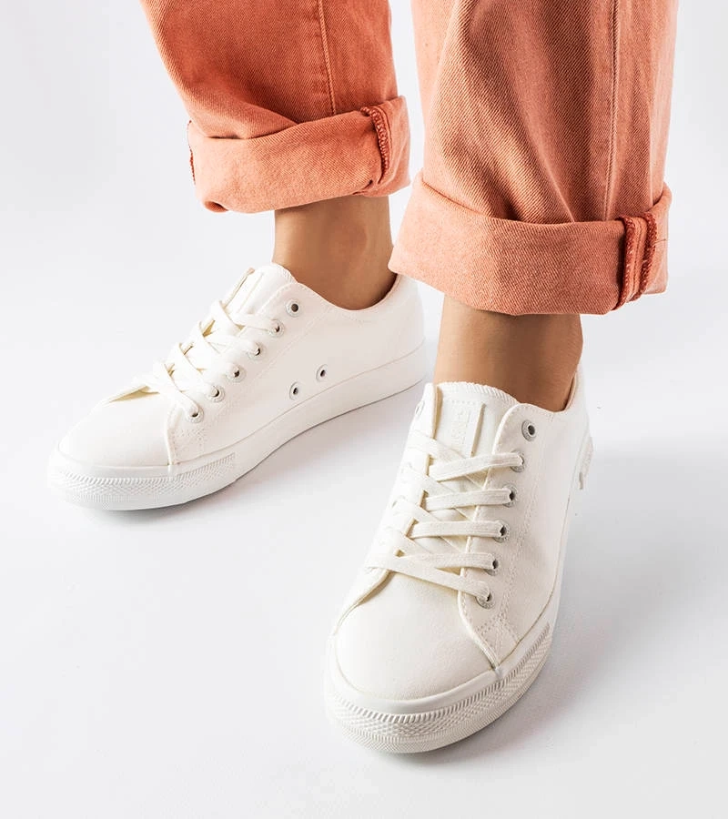 Białe trampki Big Star LL274058