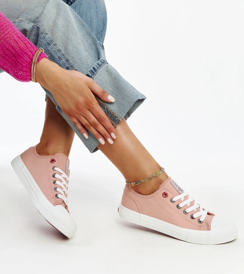 Różowe damskie trampki CROSS JEANS