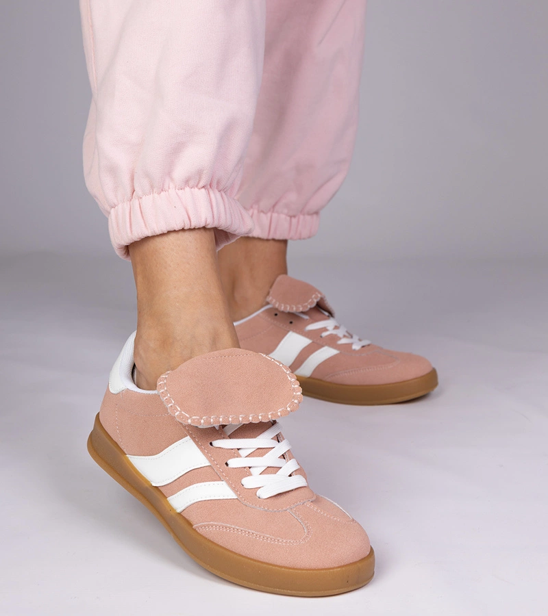 Hers Różowe sneakersy trampki damskie sportowe