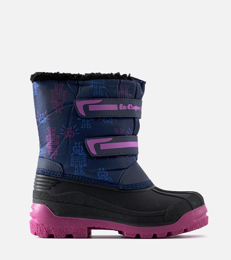 Granatowe śniegowce Lee Cooper LCJ-23-44-2007K