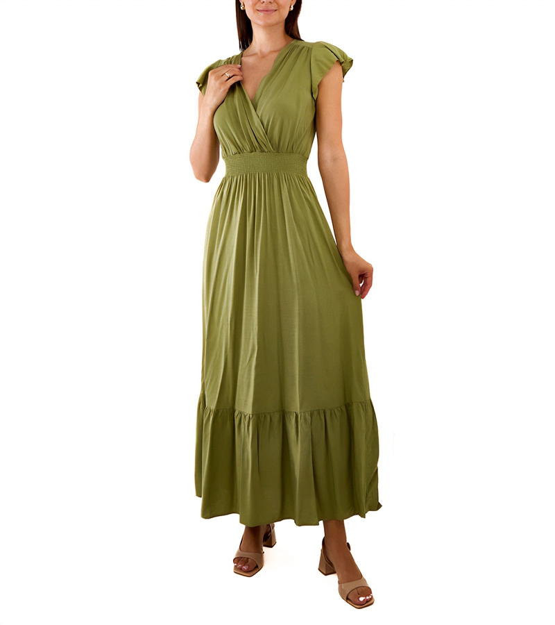 Zielona sukienka maxi