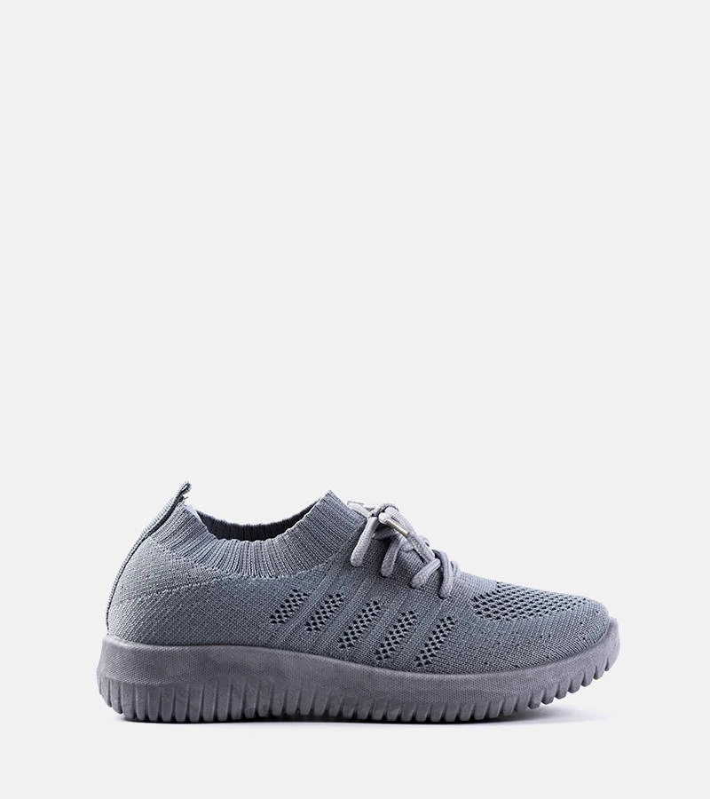 Szare materiałowe sneakersy dziecięce