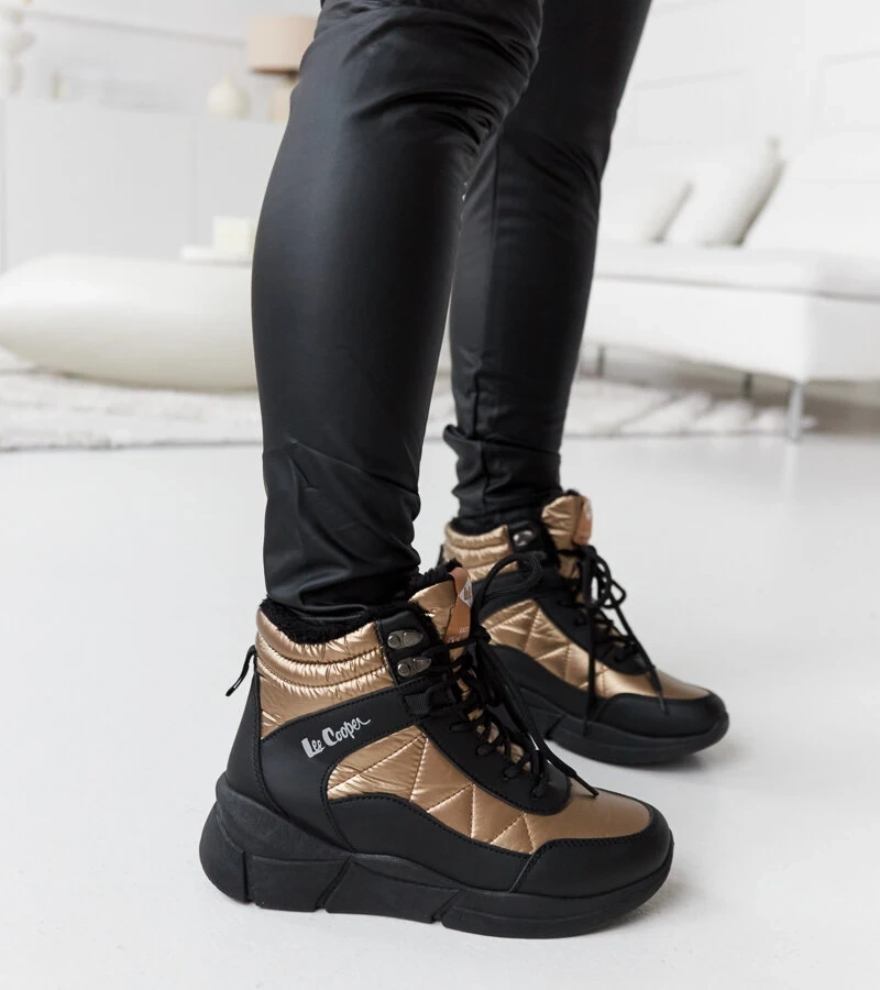 Złote śniegowce Lee Cooper LCJ-23-44-1986L