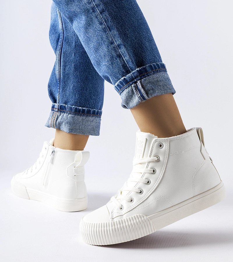 Białe trampki ocieplane Big Star MM274017