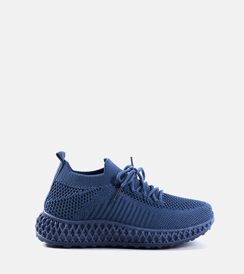 Niebieskie materiałowe sneakersy dziecięce