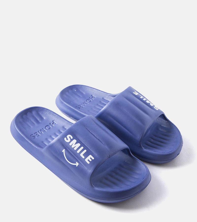 Granatowe męskie klapki