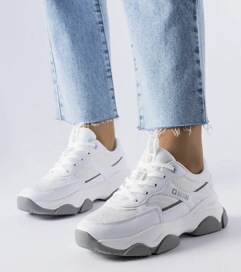 Big Star biało-szare sneakersy JJ274579