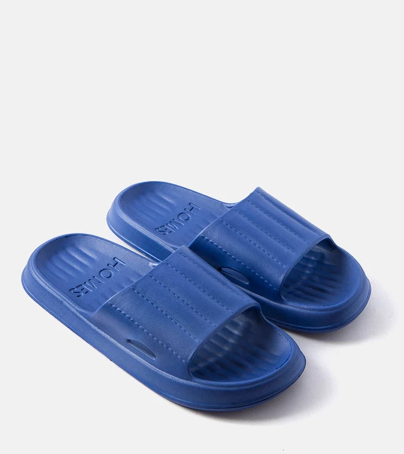 Granatowe męskie klapki