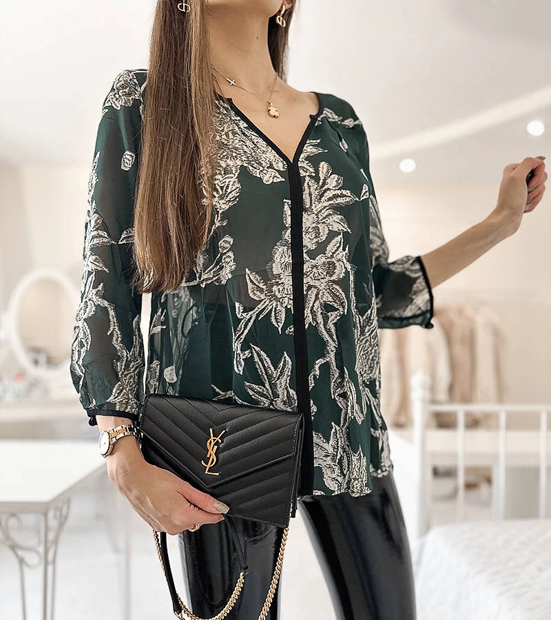 Zielona bluzka damska