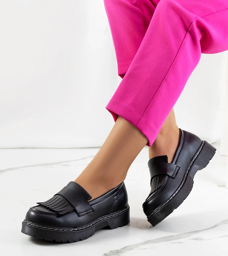 Czarne mokasyny Big Star II274100