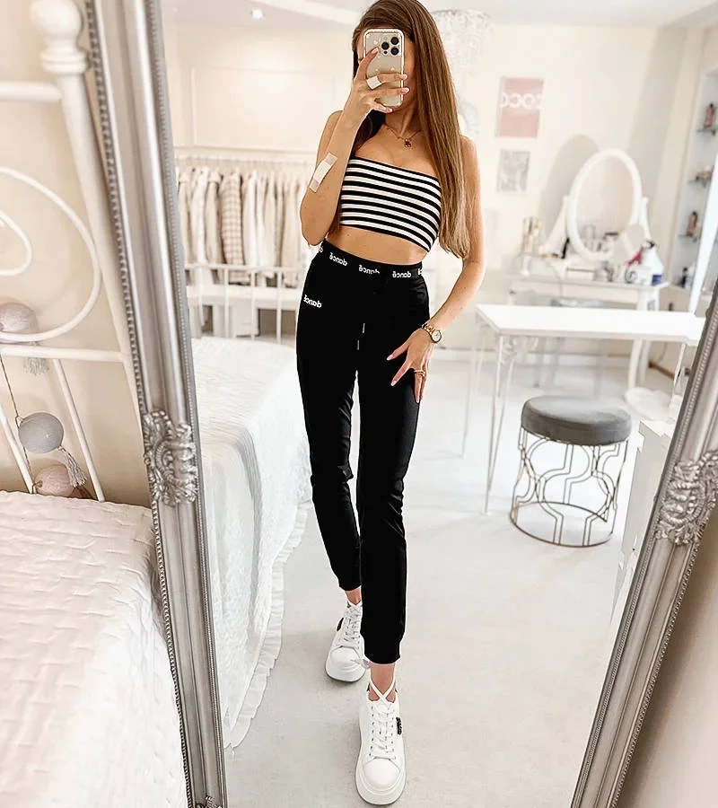 Czarne dresowe spodnie