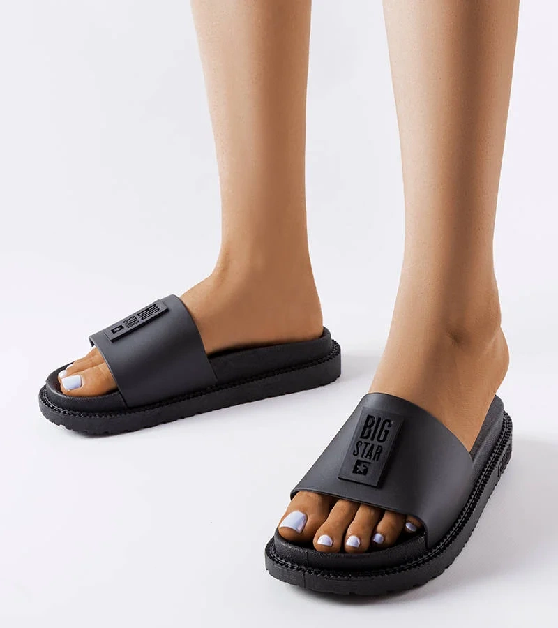 Czarne klapki Big Star LL274429