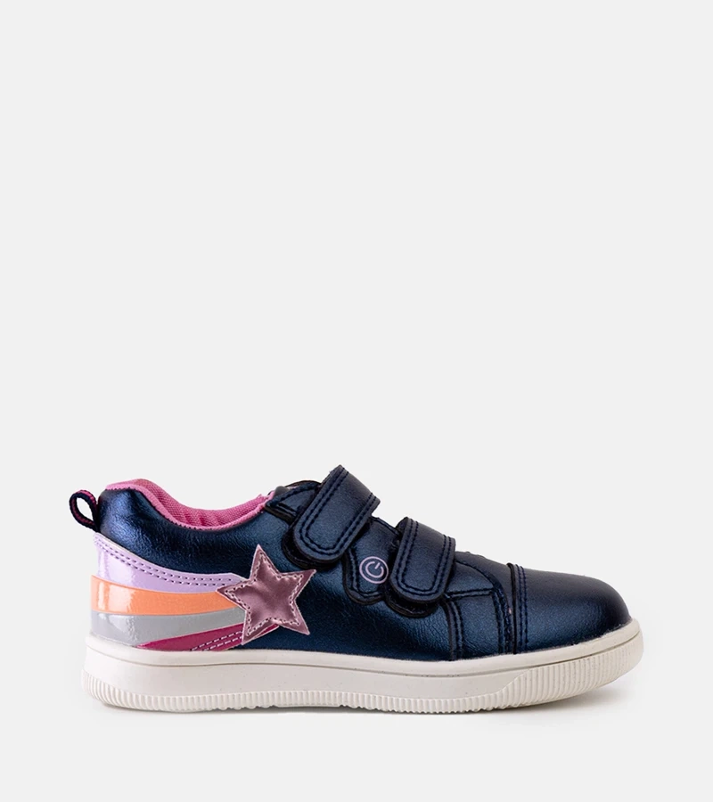 Niebieskie trampki dziecięce na rzepy