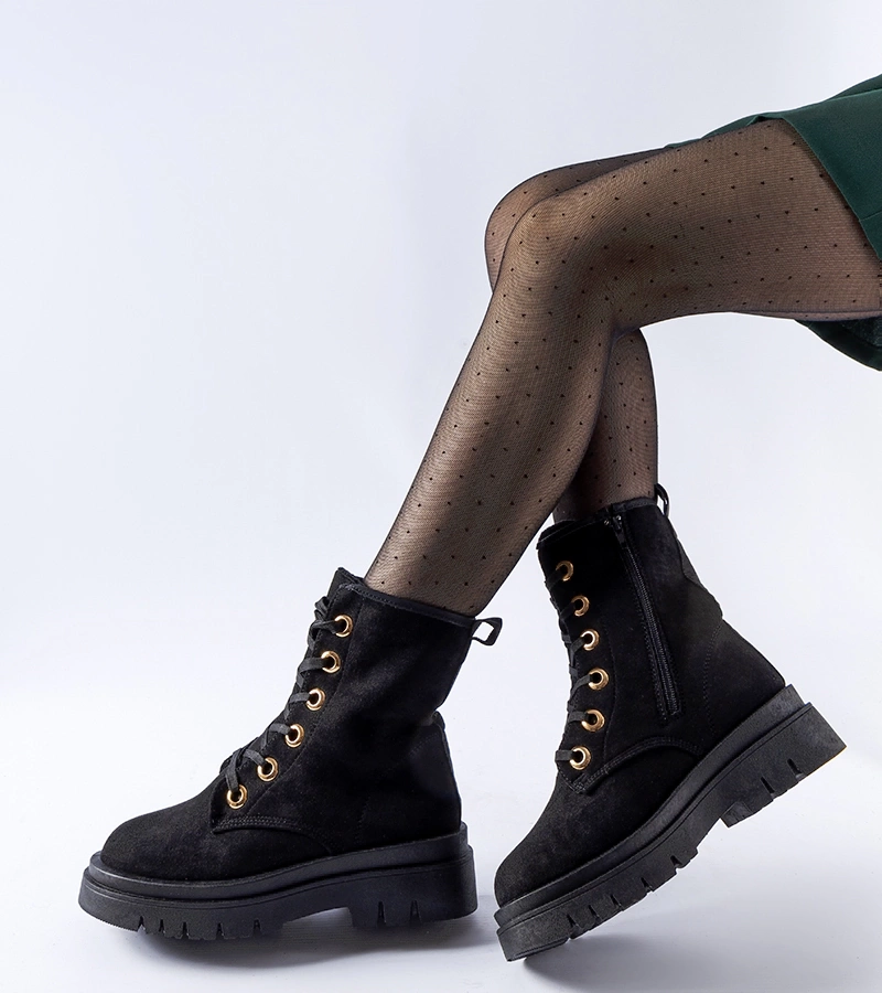 Czarne ocieplane workery