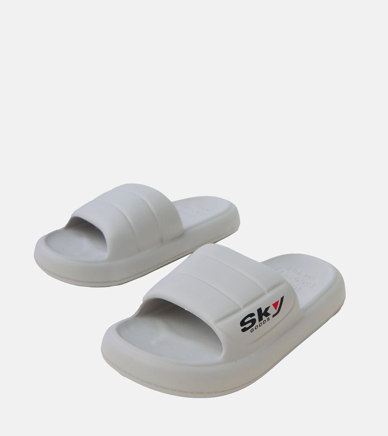 Hers Szare klapki męskie gumowe