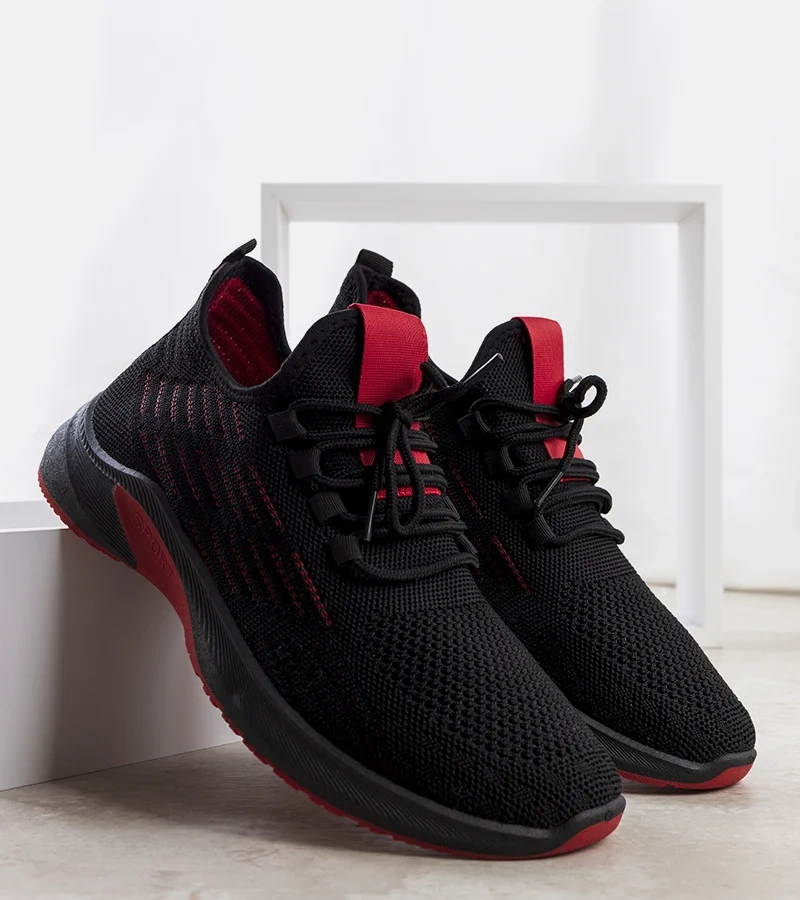 Czarne sportowe sneakersy