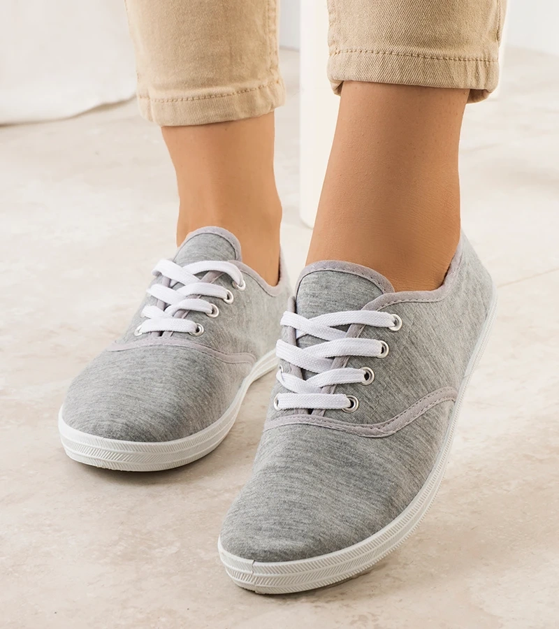 Tenisówki damskie szare