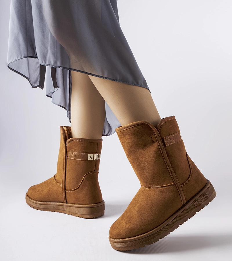 Brązowe śniegowce Big Star KK274612