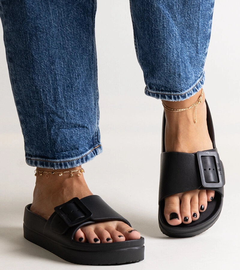 Czarne klapki Big Star NN274A662 906