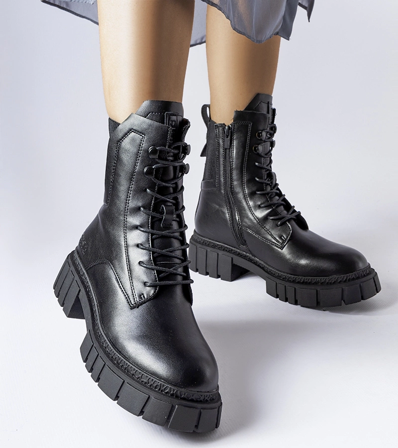 Czarne ocieplane workery Big Star MM274581