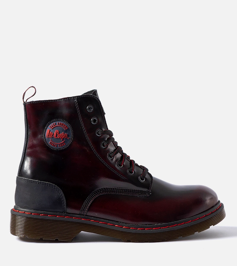 Bordowe ocieplane trapery LCJP-20-01-013