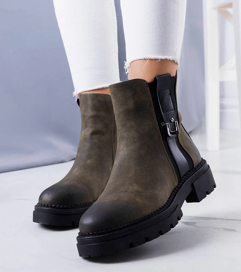 Zielone botki ocieplane