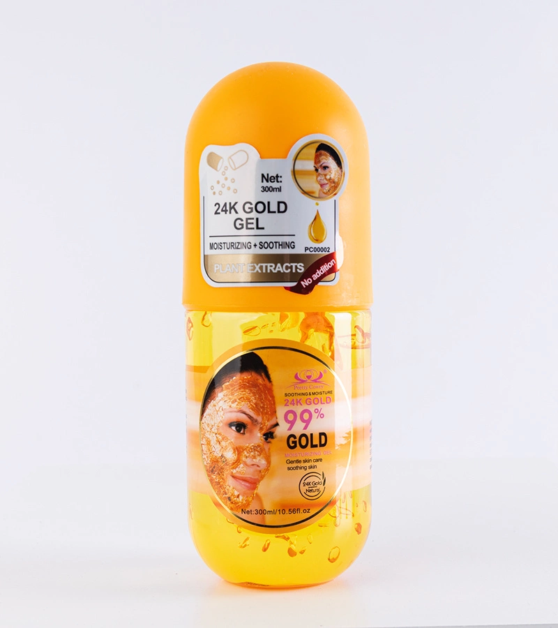 Hers Nawilżający żel do twarzy Pretty Cowry z ekstraktem 24-karatowego złota 300 ml