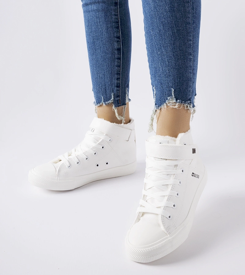 Białe ocieplane trampki Big Star V274541F